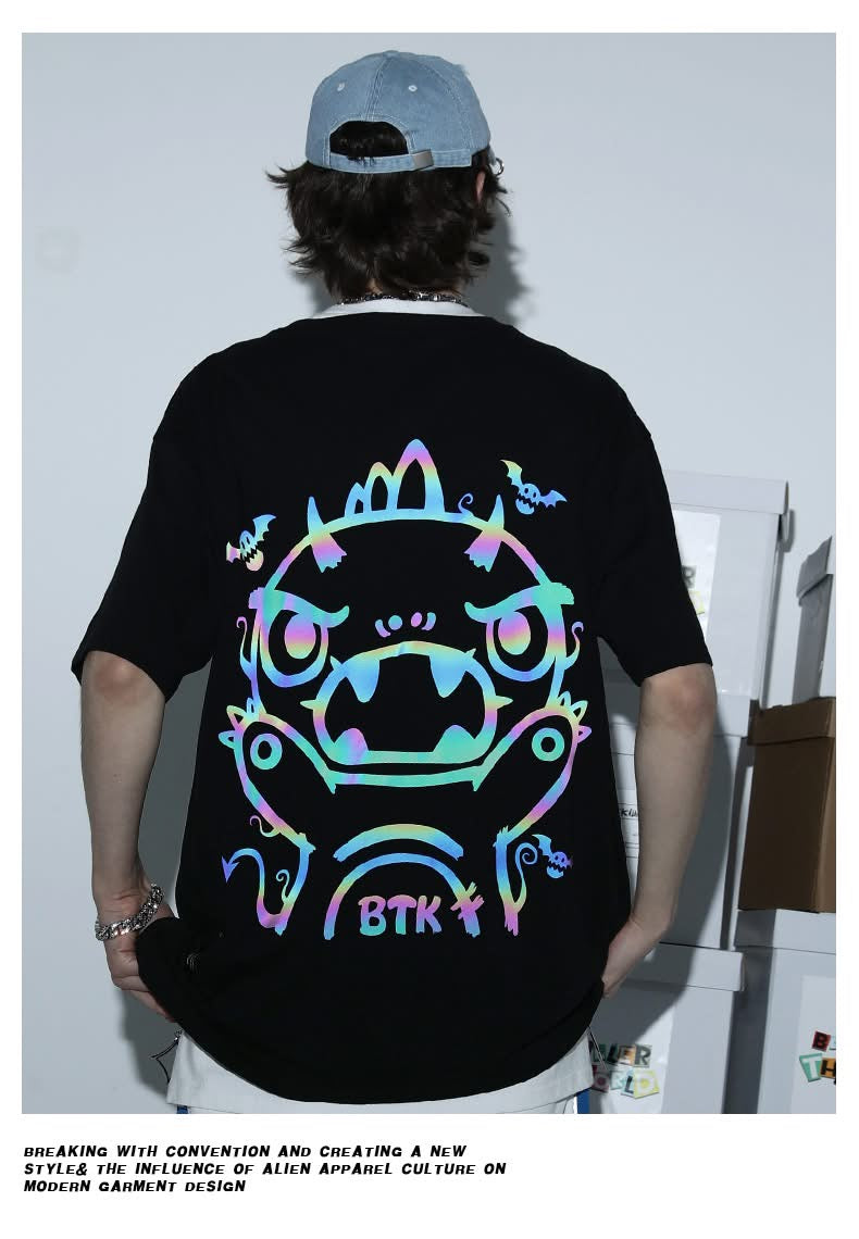 BTK REFLECTIVE LOGO TEE BLACK