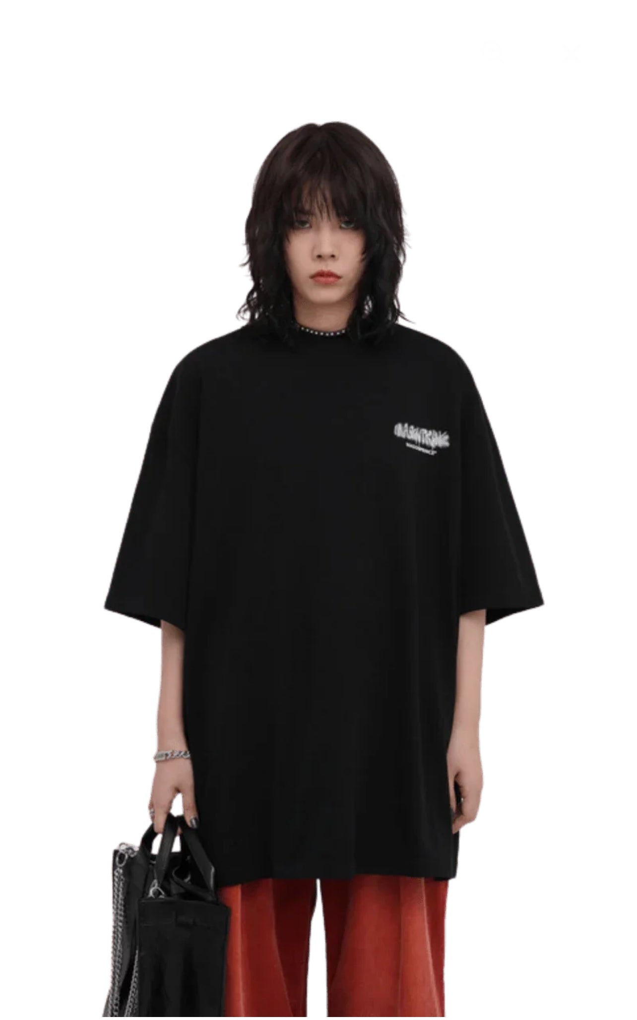 MASONPRINCE SPRAYED LOGO BLACK TEE