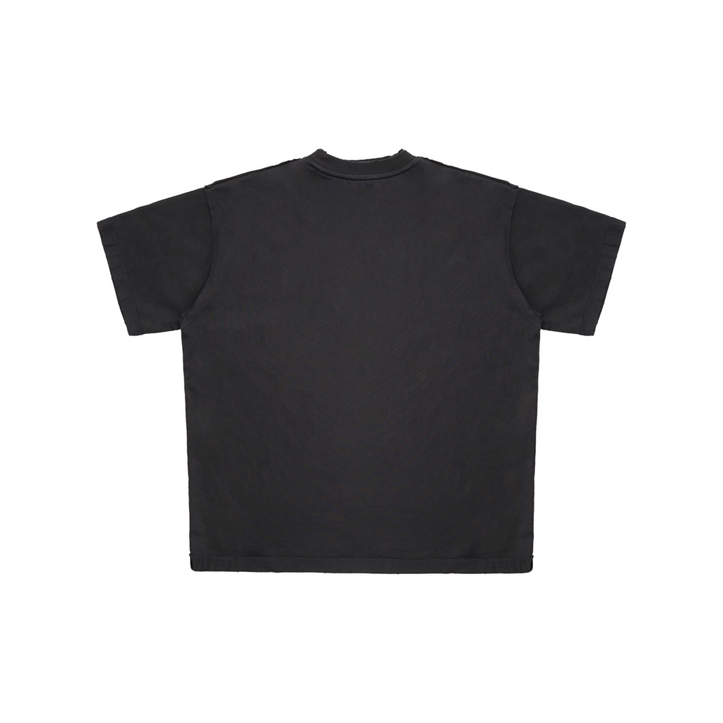 MASONPRINCE 2026 DOUBLE COLLAR GRAPHIC BLACK TEE