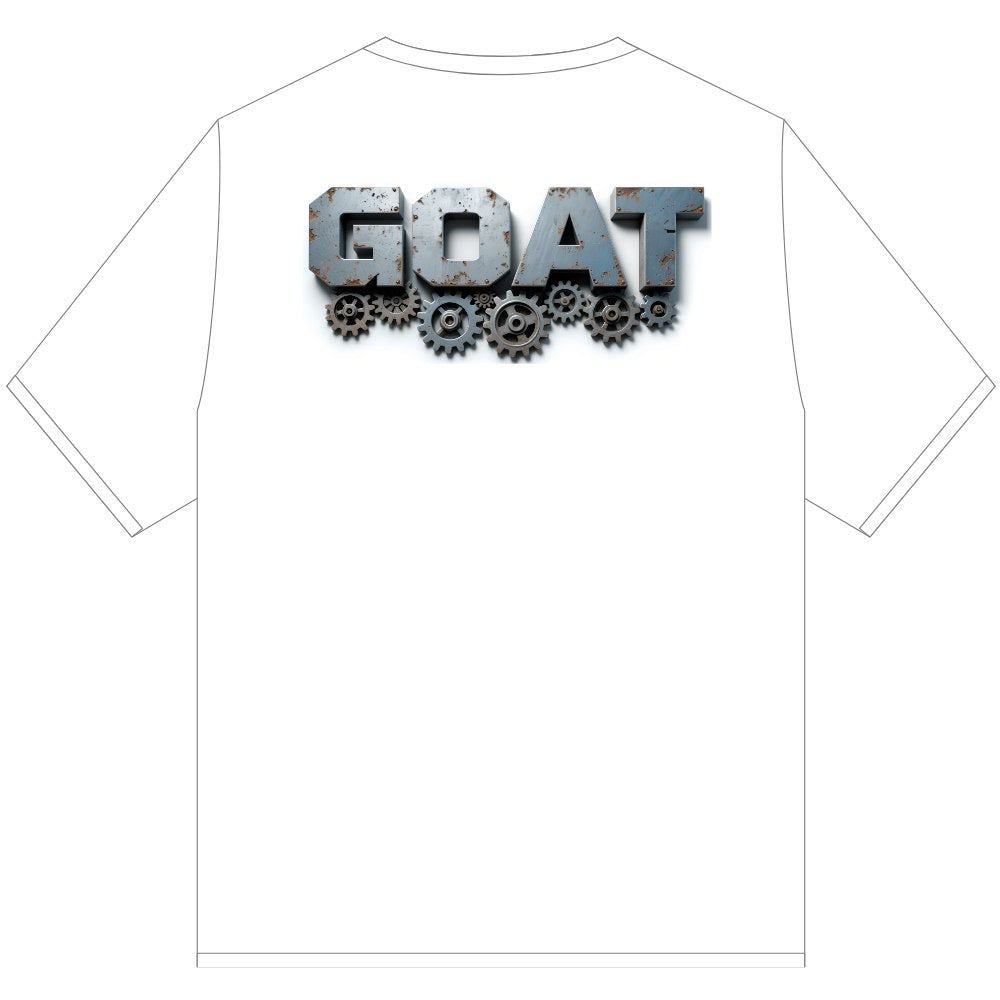 GOAT GEARS T SHIRT WHITE