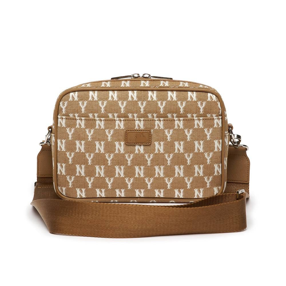 MLB SLING BAG (BIG SIZE) BROWN | WHITE