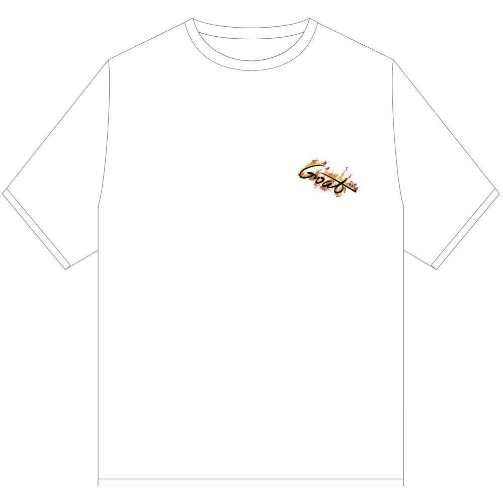 GOAT FIRELINE SCRIPT T SHIRT WHITE