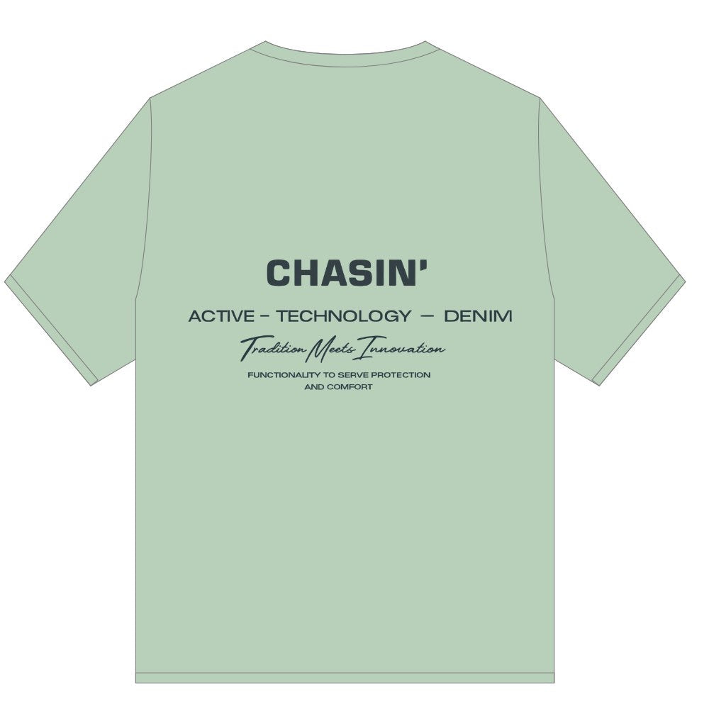 GOAT CHASIN FUNCTIONALITY TEE SHIRT GREEN