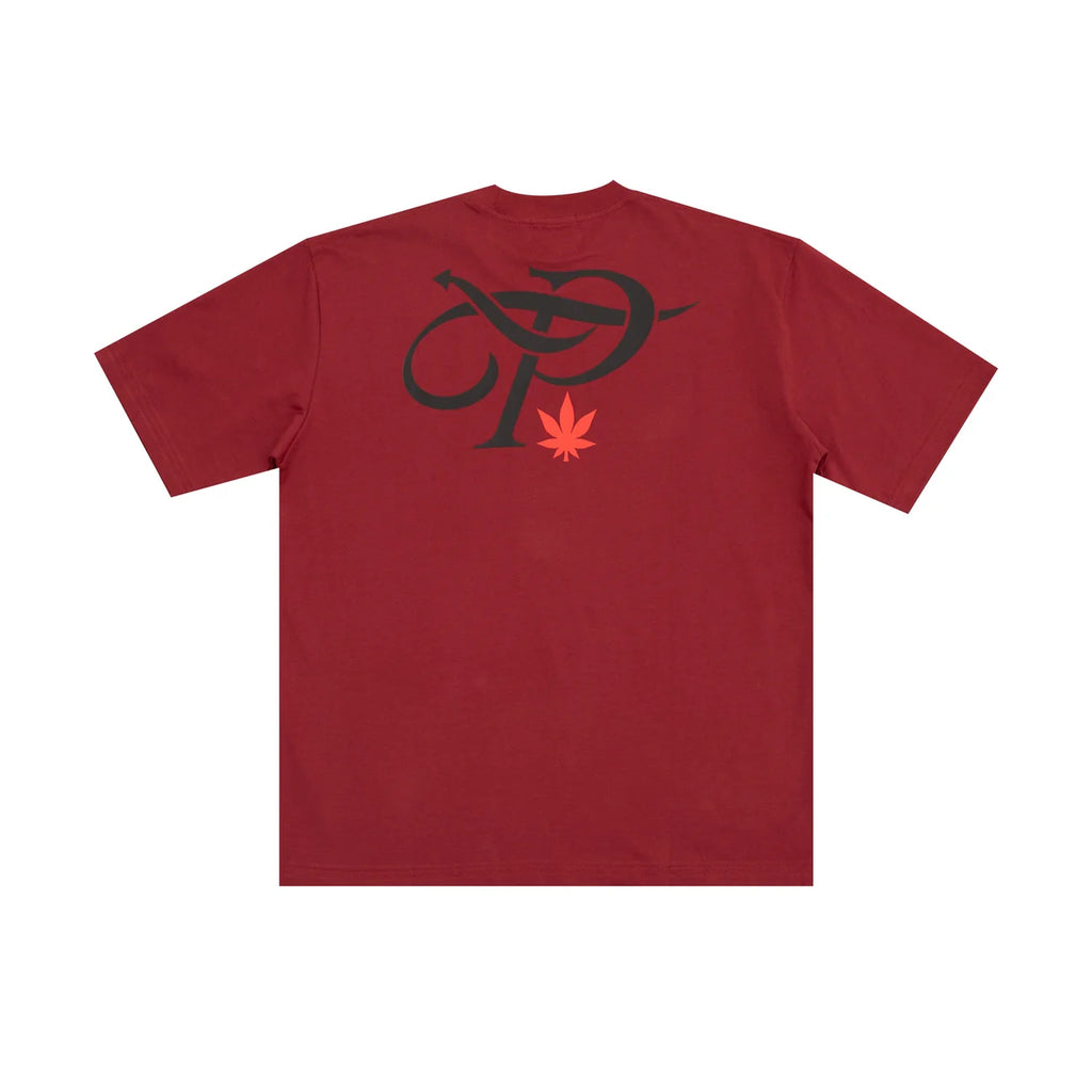 Stoned x OTP : P Logo tee Maroon