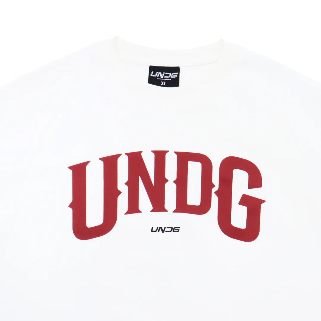 UNDG ICON RAGLAN TEE (WHITE/MAROON)