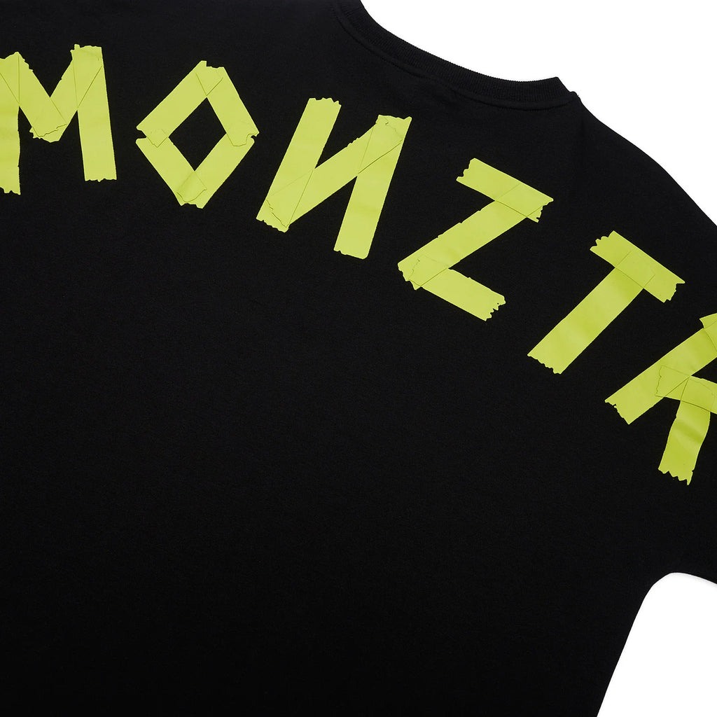 MONZTR ESSENTIAL TAPE TEE BLACK