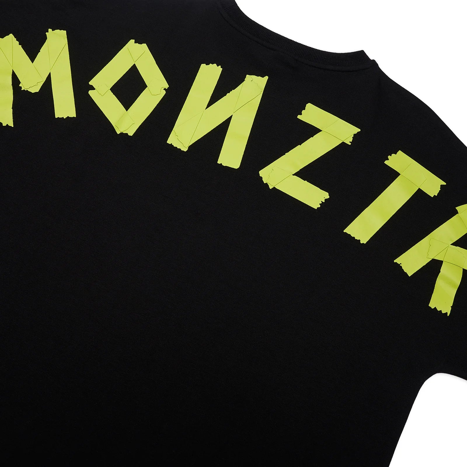 MONZTR ESSENTIAL TAPE TEE BLACK