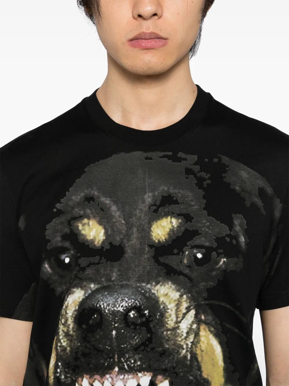Givenchy Black Rottweiler T-shirt