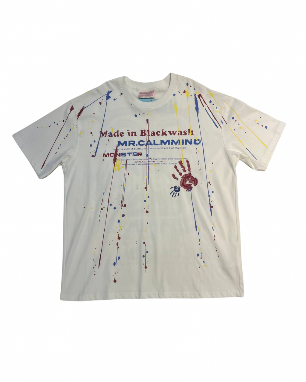 Calmmind Spray Paint Monster T-shirt White