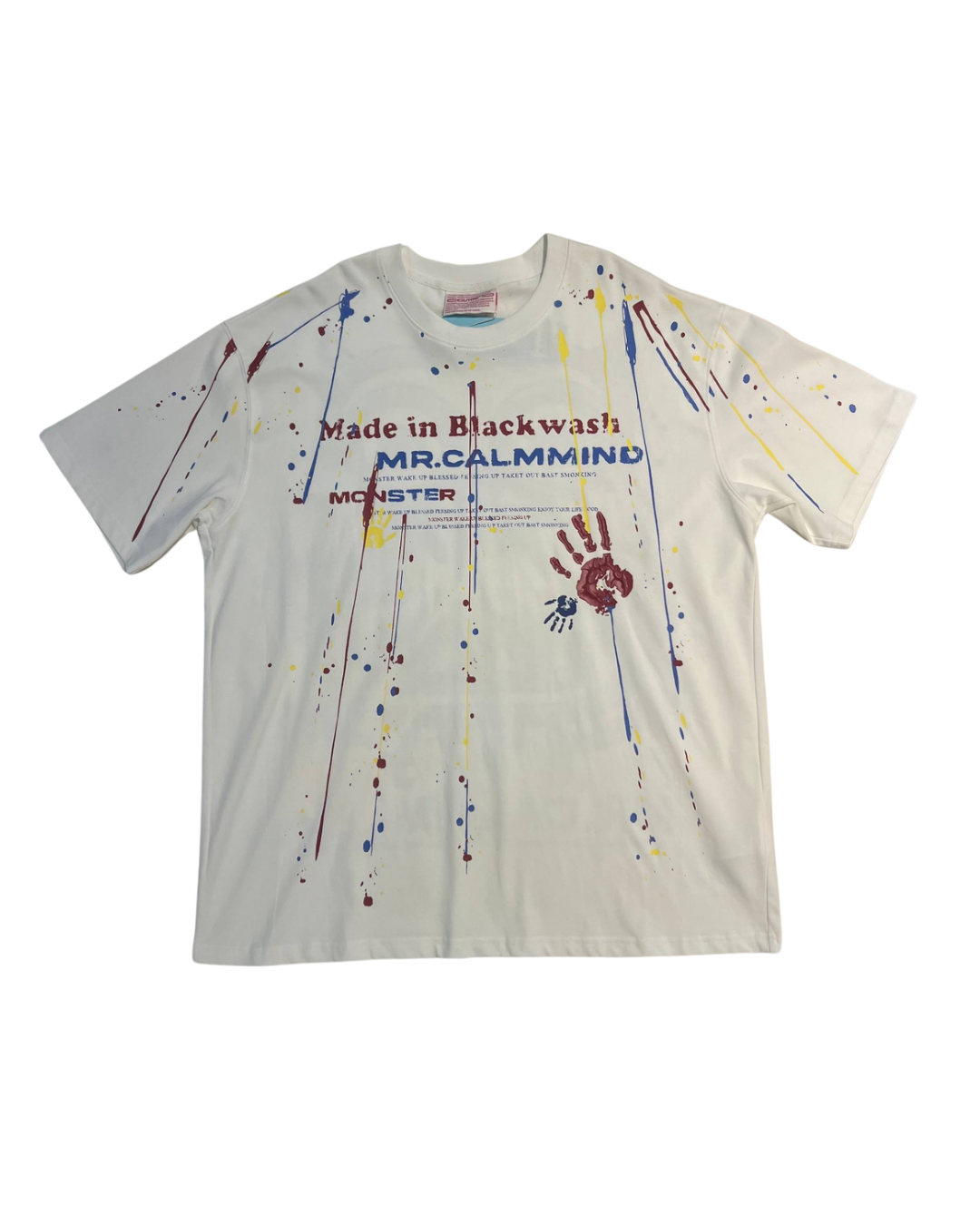 Calmmind Spray Paint Monster T-shirt White