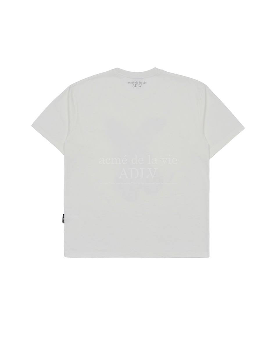 ADLV DOODLE FUZZY RABBIT CREAM TEE