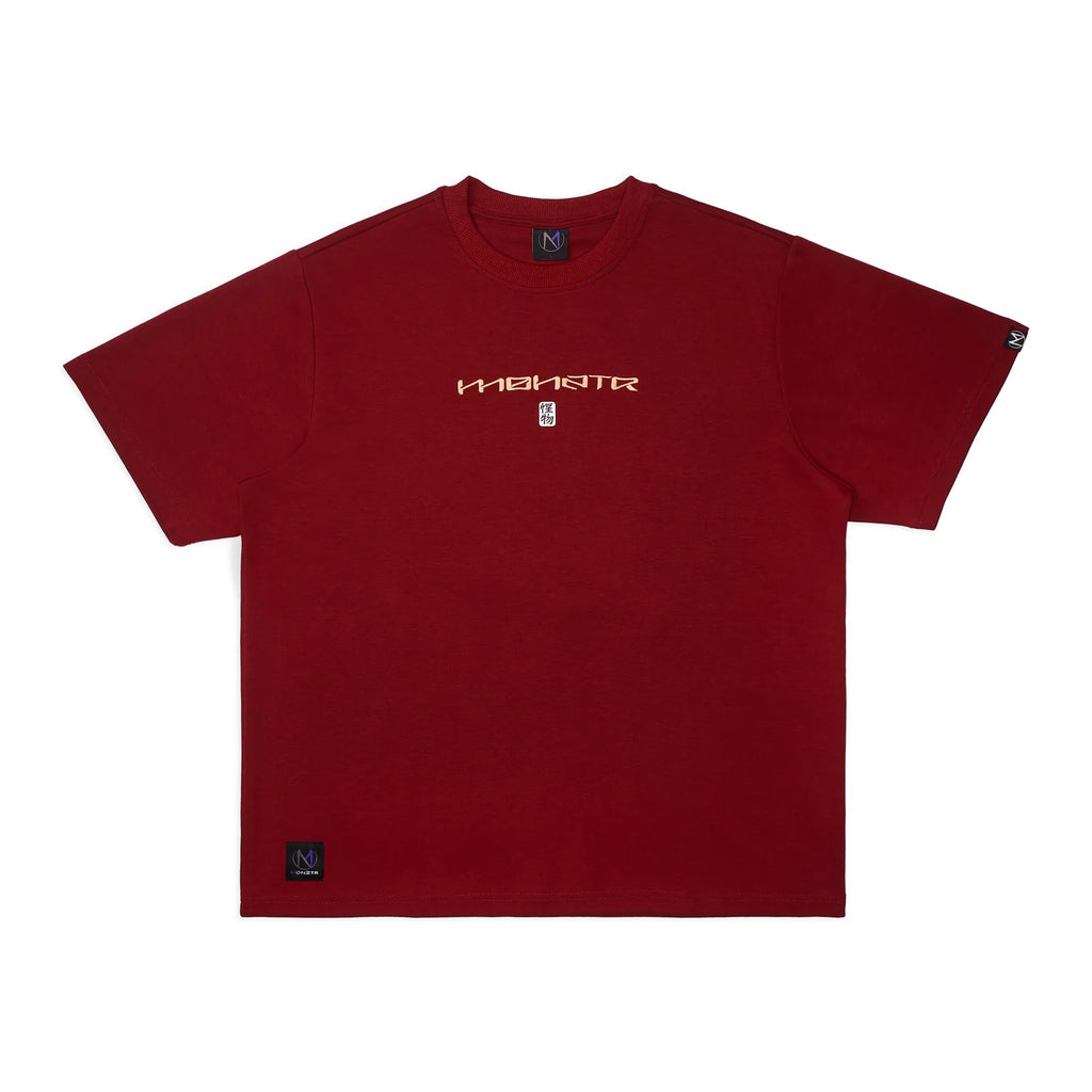 MONZTR LONG MA TEE BURGUNDY