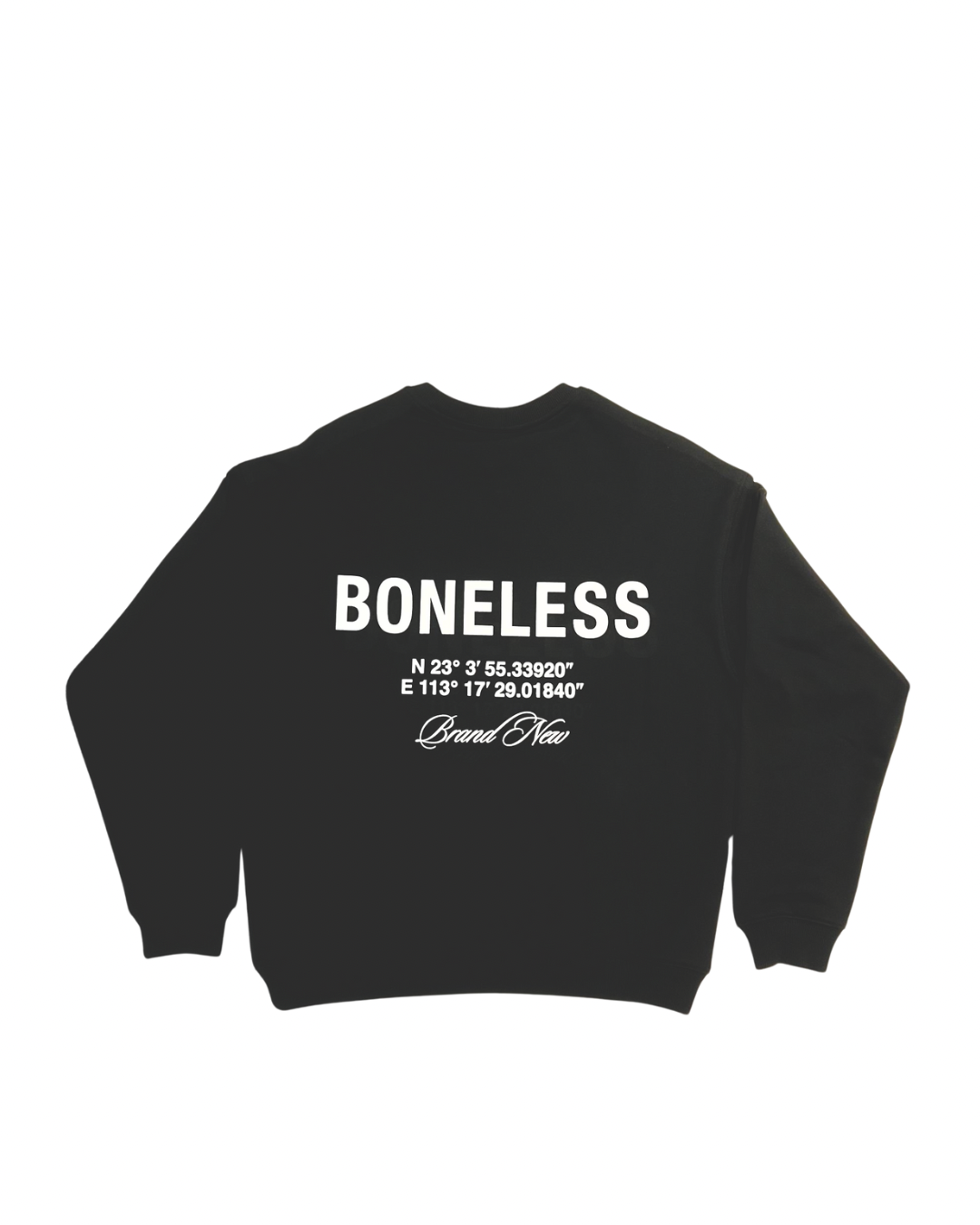 BONELESS GEOGRAPHIC SWEATER BLACK