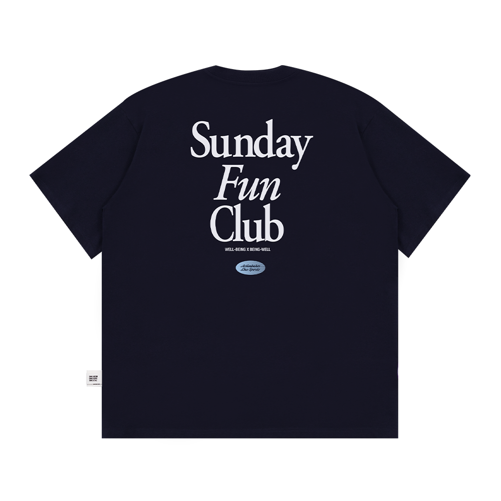BELLKENIDEA SUNDAYFUNCLUB TEE NAVYBLUE