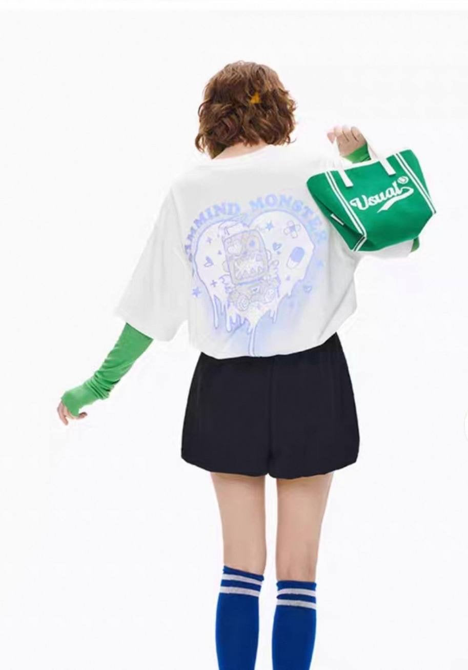 CALMMIND Flame Heart Tee White