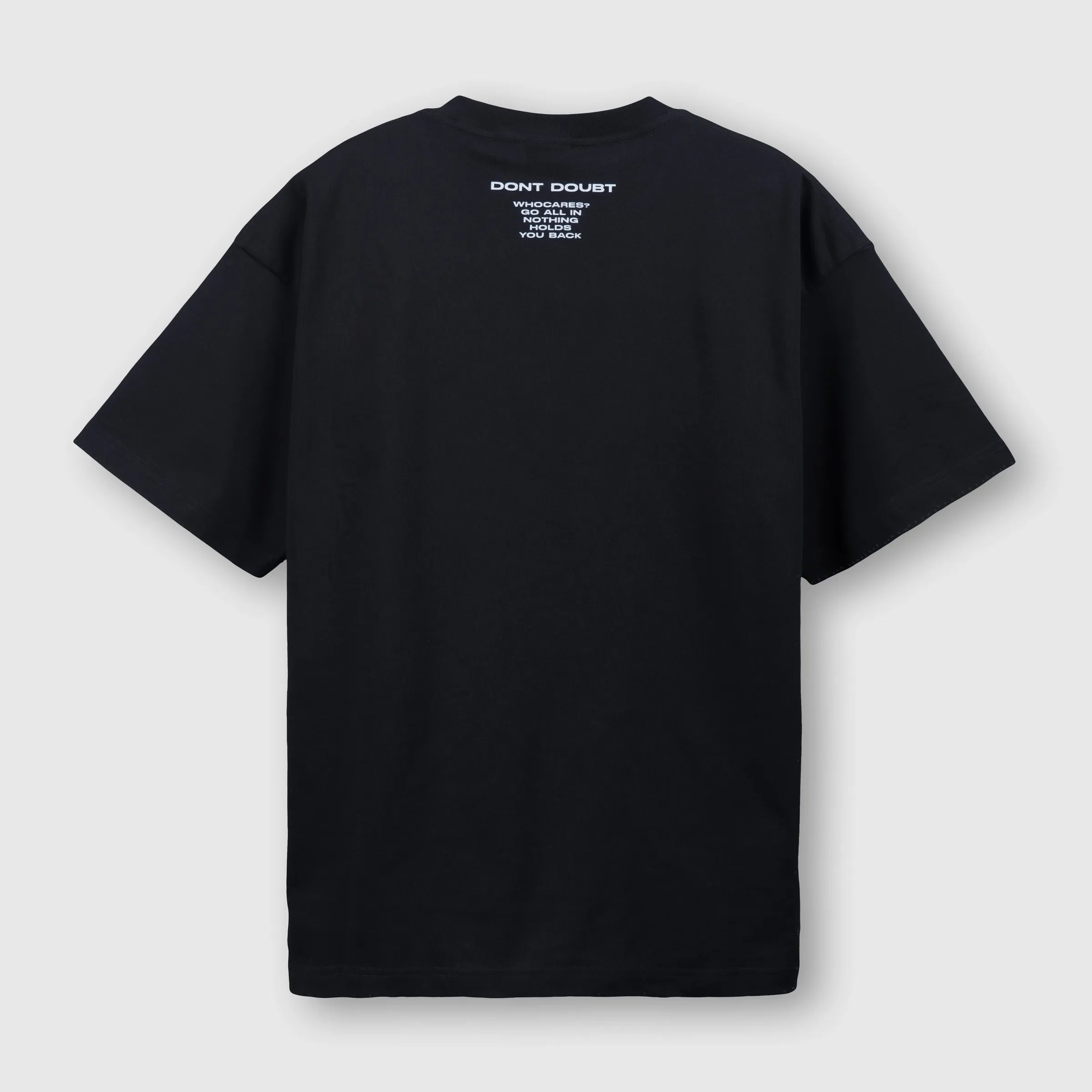 WHOCARES ALL IN EMBROIDERY TEE BLACK
