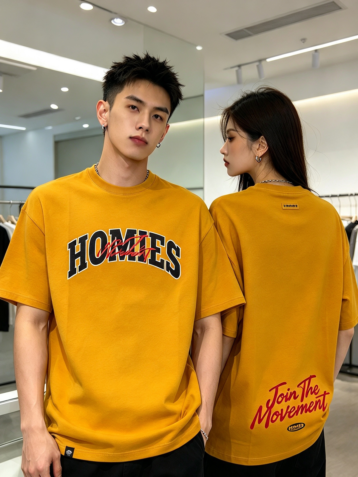HOMIES 009 YELLOW TEE