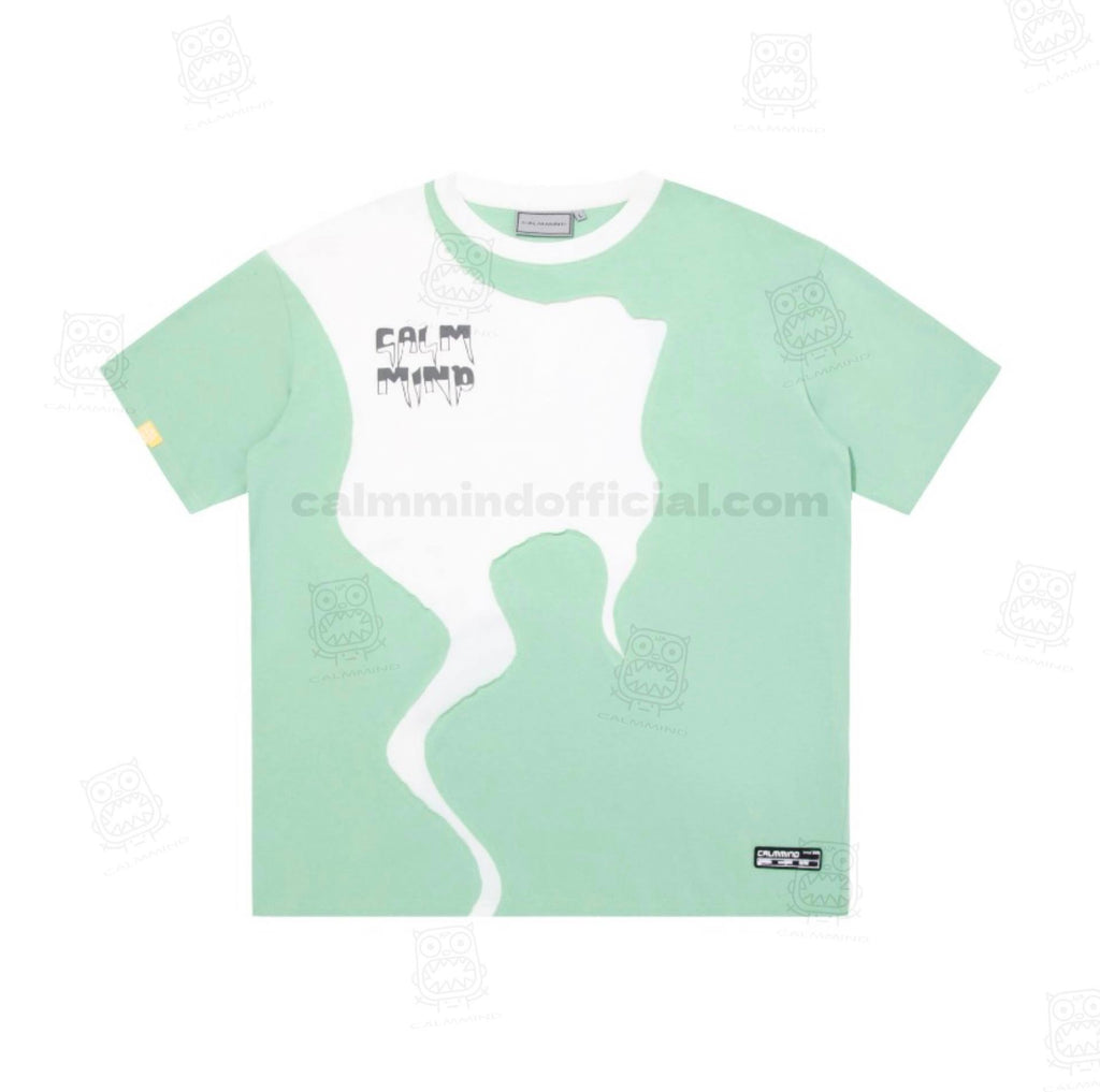 Calmmind Puzzle Monster T-shirt Green | White