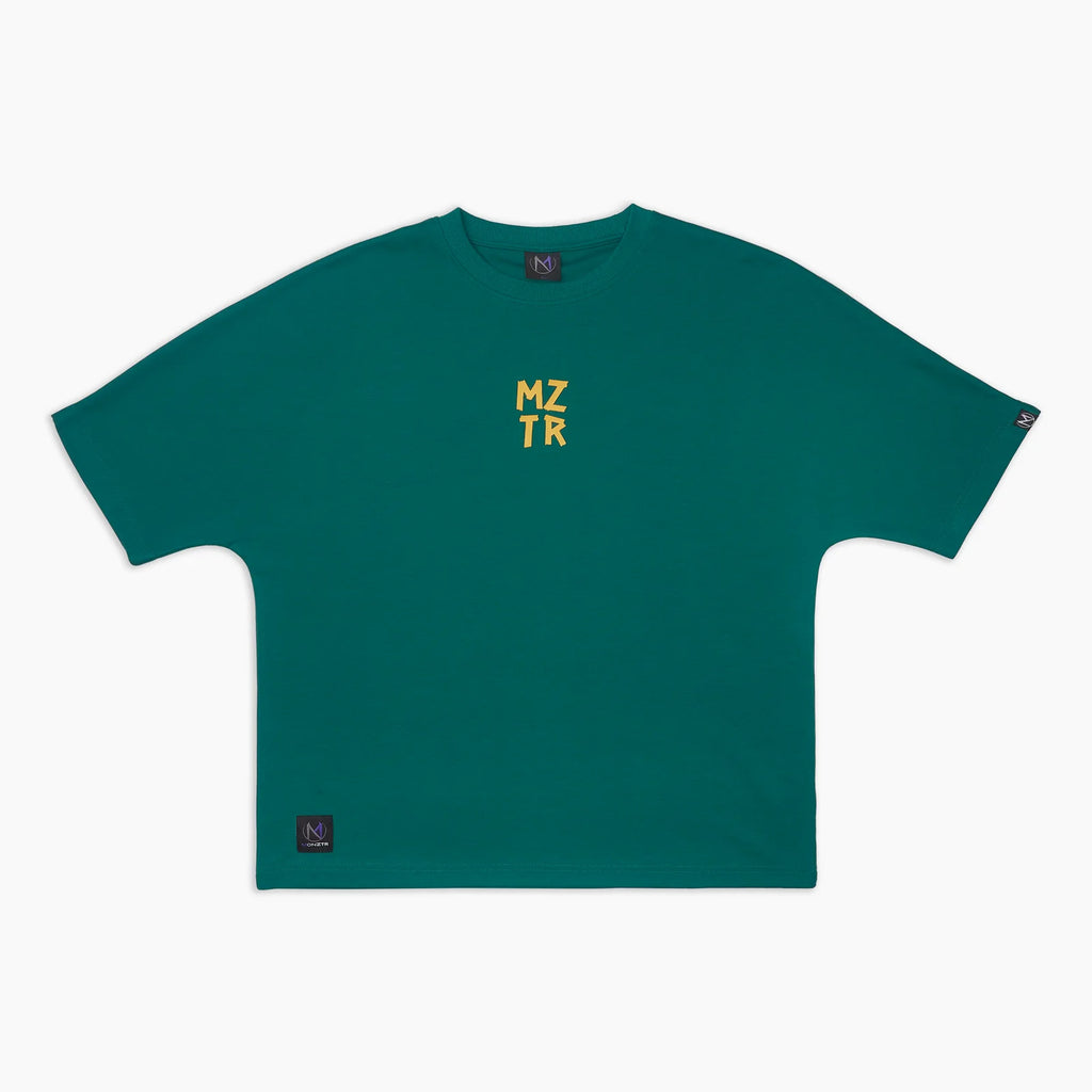 MONZTR ESSENTIAL TAPE TEE GREEN