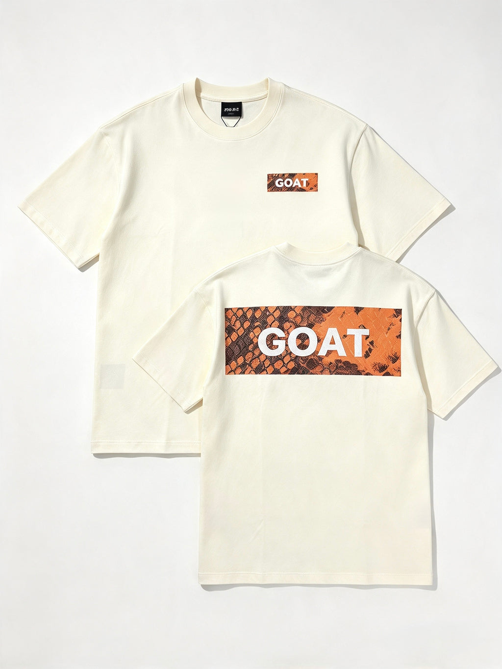 GOAT SNAKE SKIN TEE CREAM