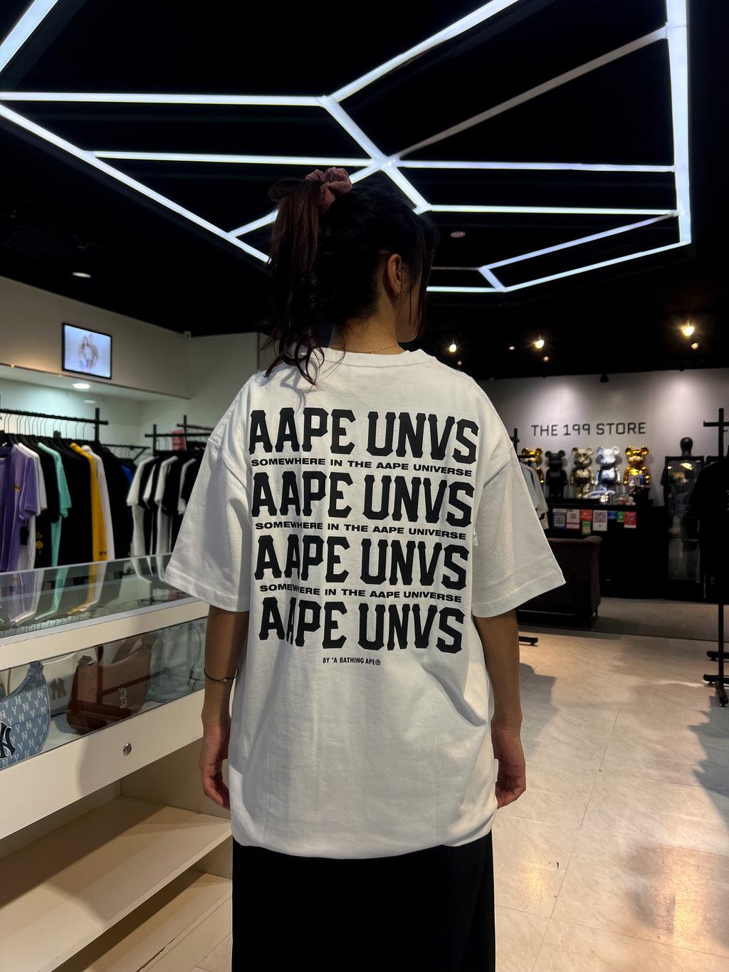 BAPE AAPE UNVS TEE WHITE