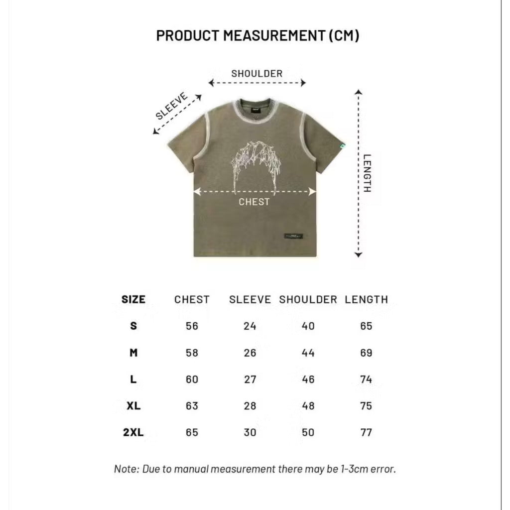 EGLAF RC STONED WASHED TEE KHAKI