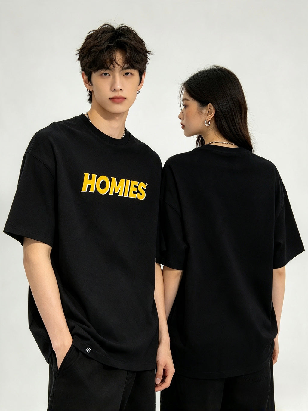 HOMIES 002 BLACK TEE