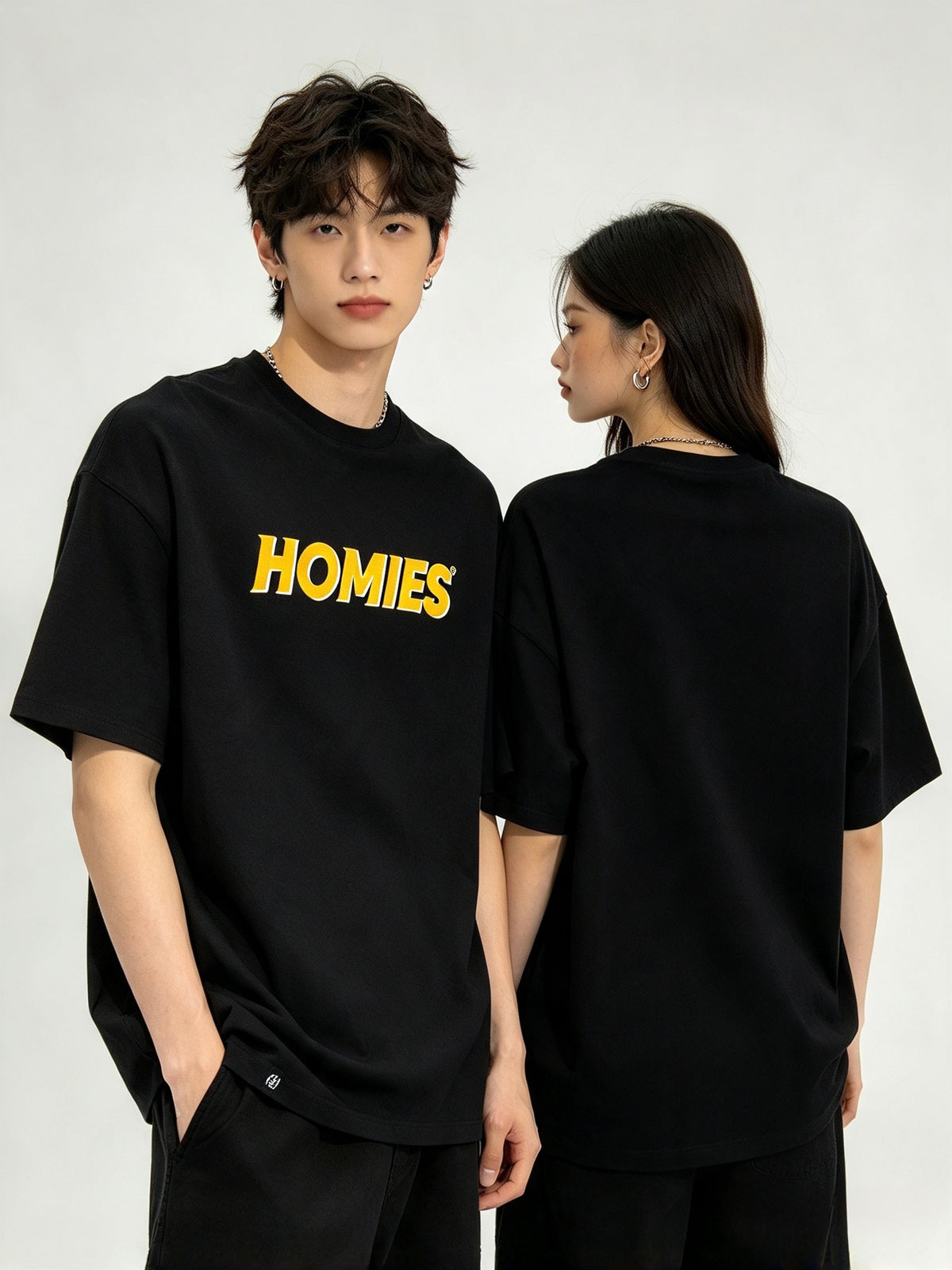 HOMIES 002 BLACK TEE