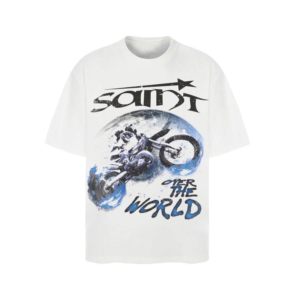 OVER THE WORLD WHITE T SHIRT (PRE-ORDER)