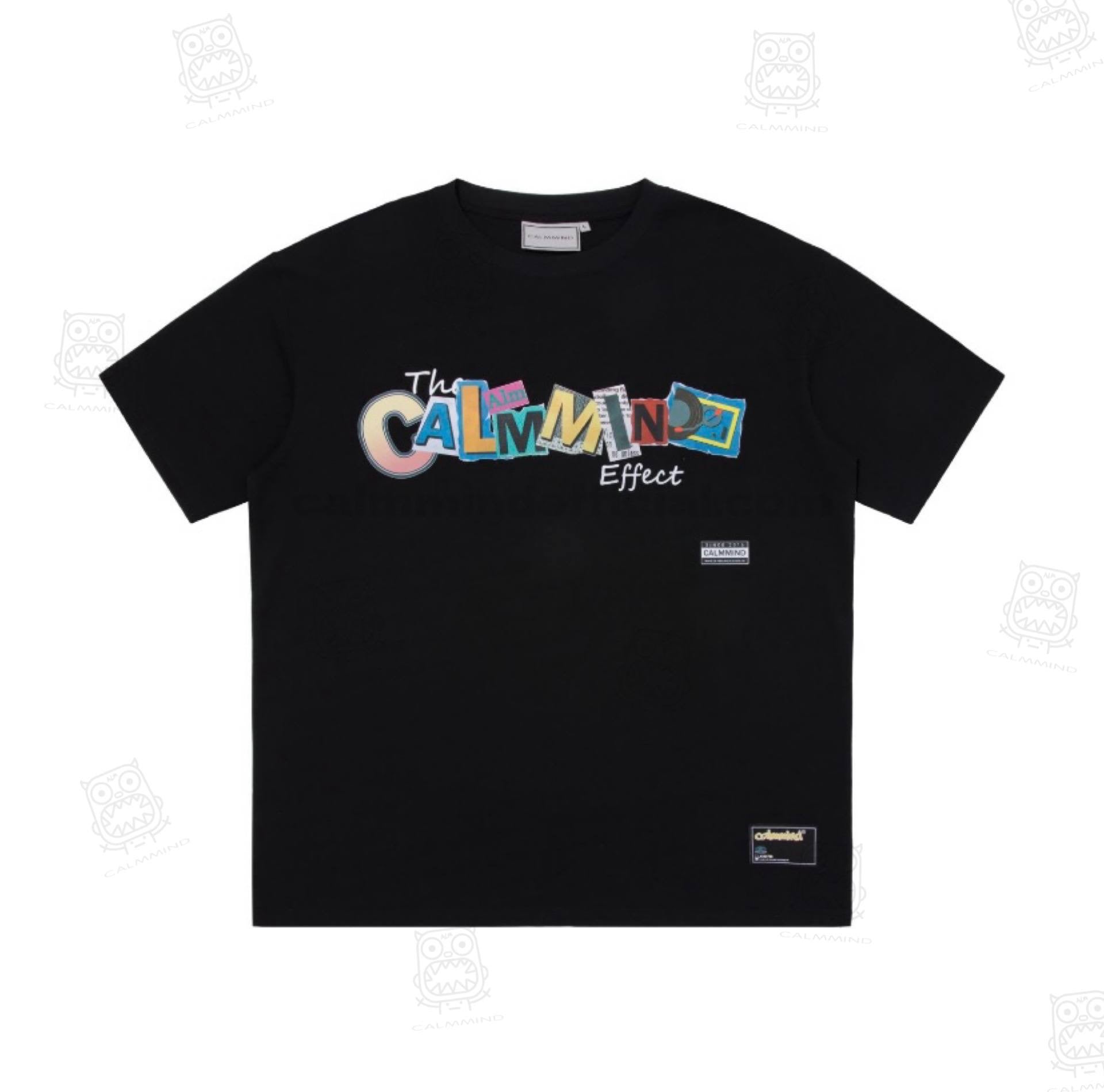 Calmmind Tear Stitching Monster Tee Black