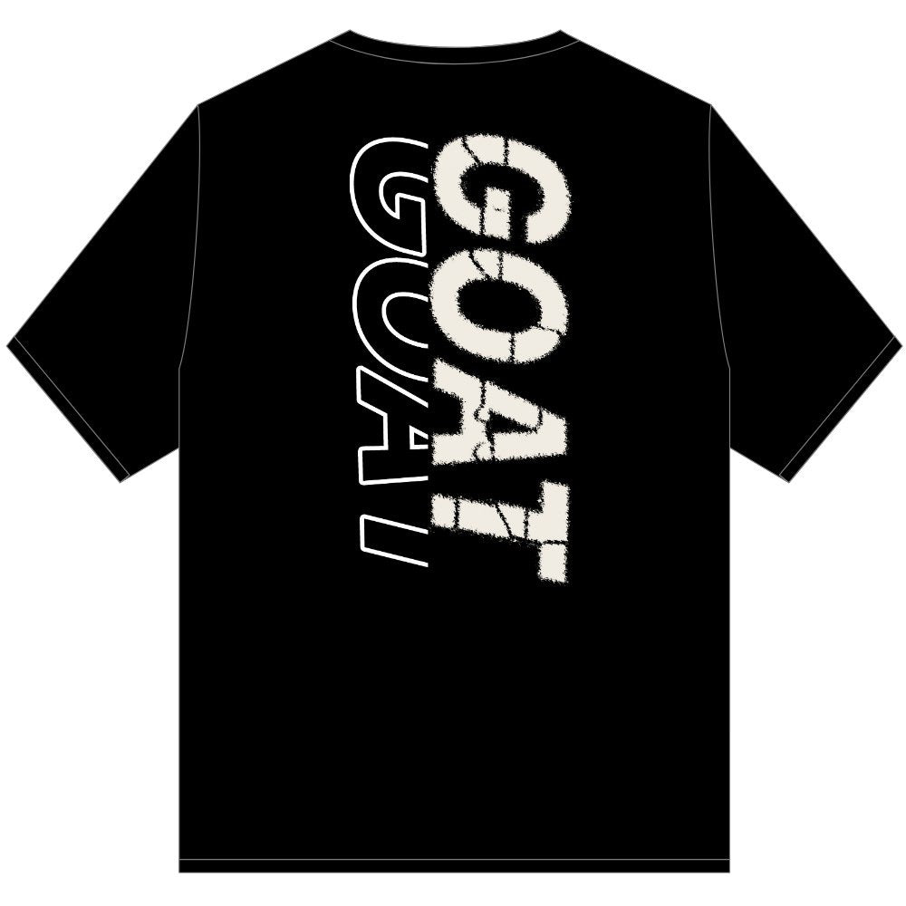 GOAT DOUBLE VISION T SHIRT BLACK