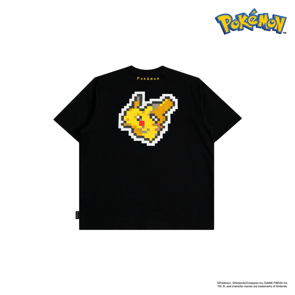TNTCO PIXEL PIKACHU TEE BLACK