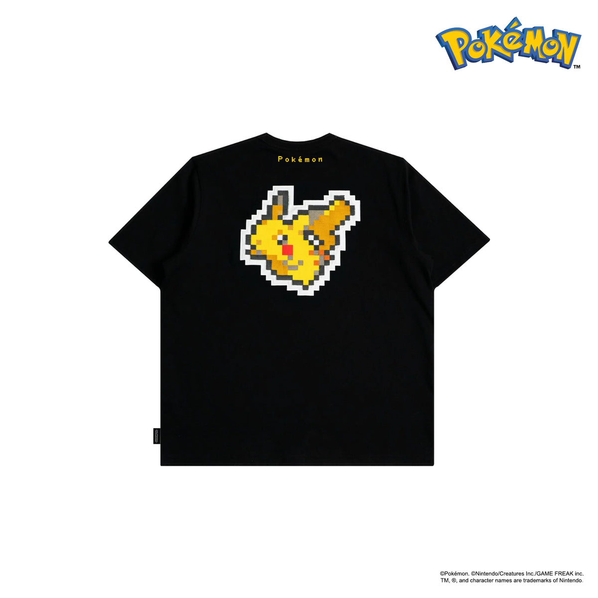 TNTCO PIXEL PIKACHU TEE BLACK