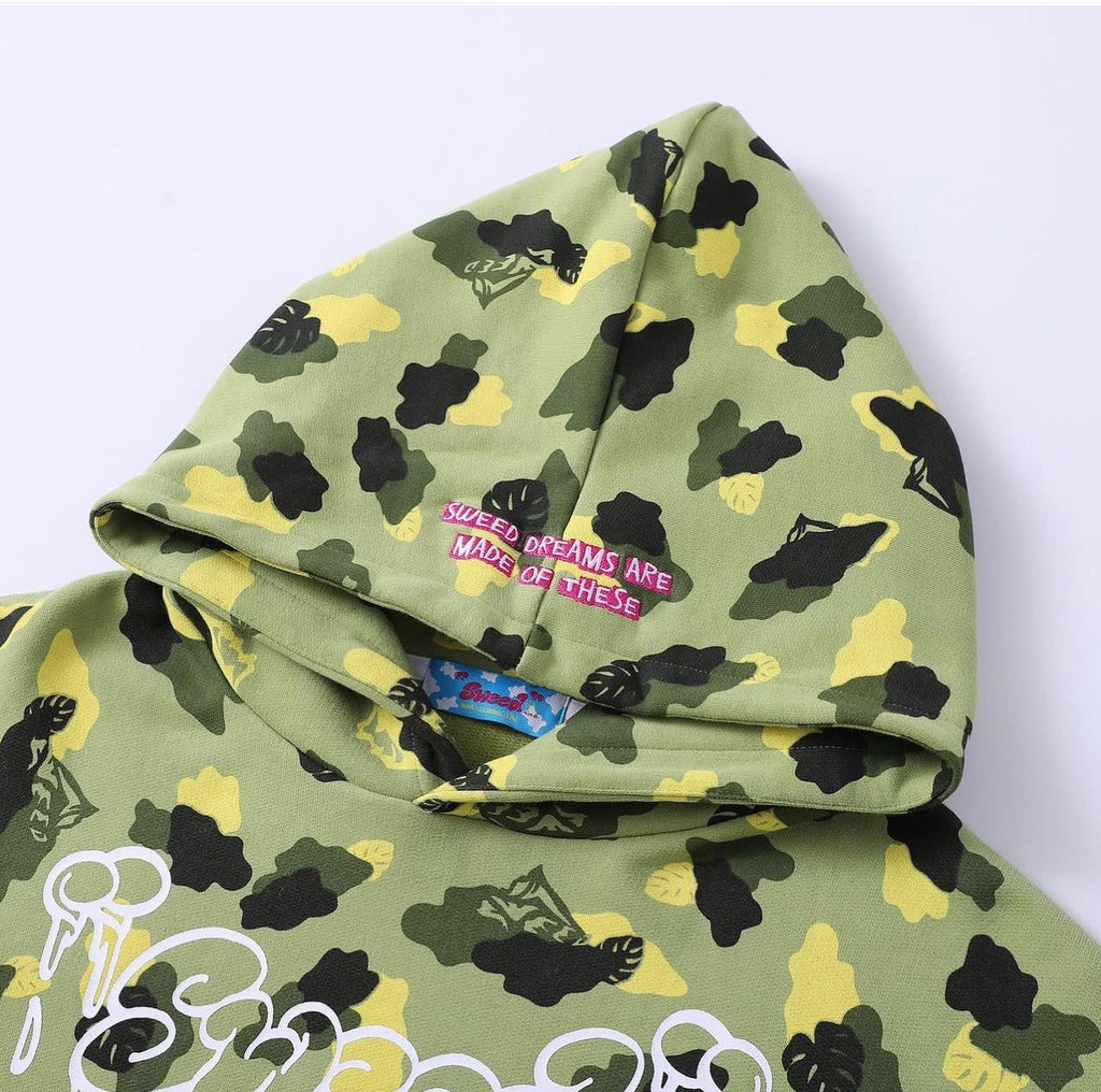 SWEED CAMO HOODIE GREEN
