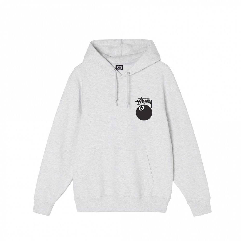 Stüssy 8 Ball Hoodie in grey