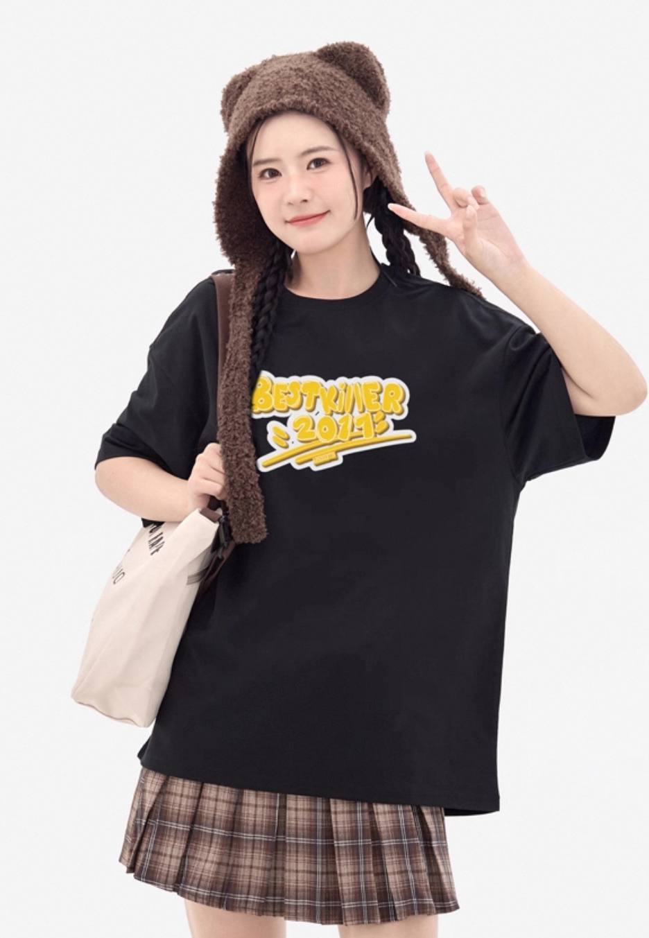 BTK YELLOW FRIES TEE BLACK