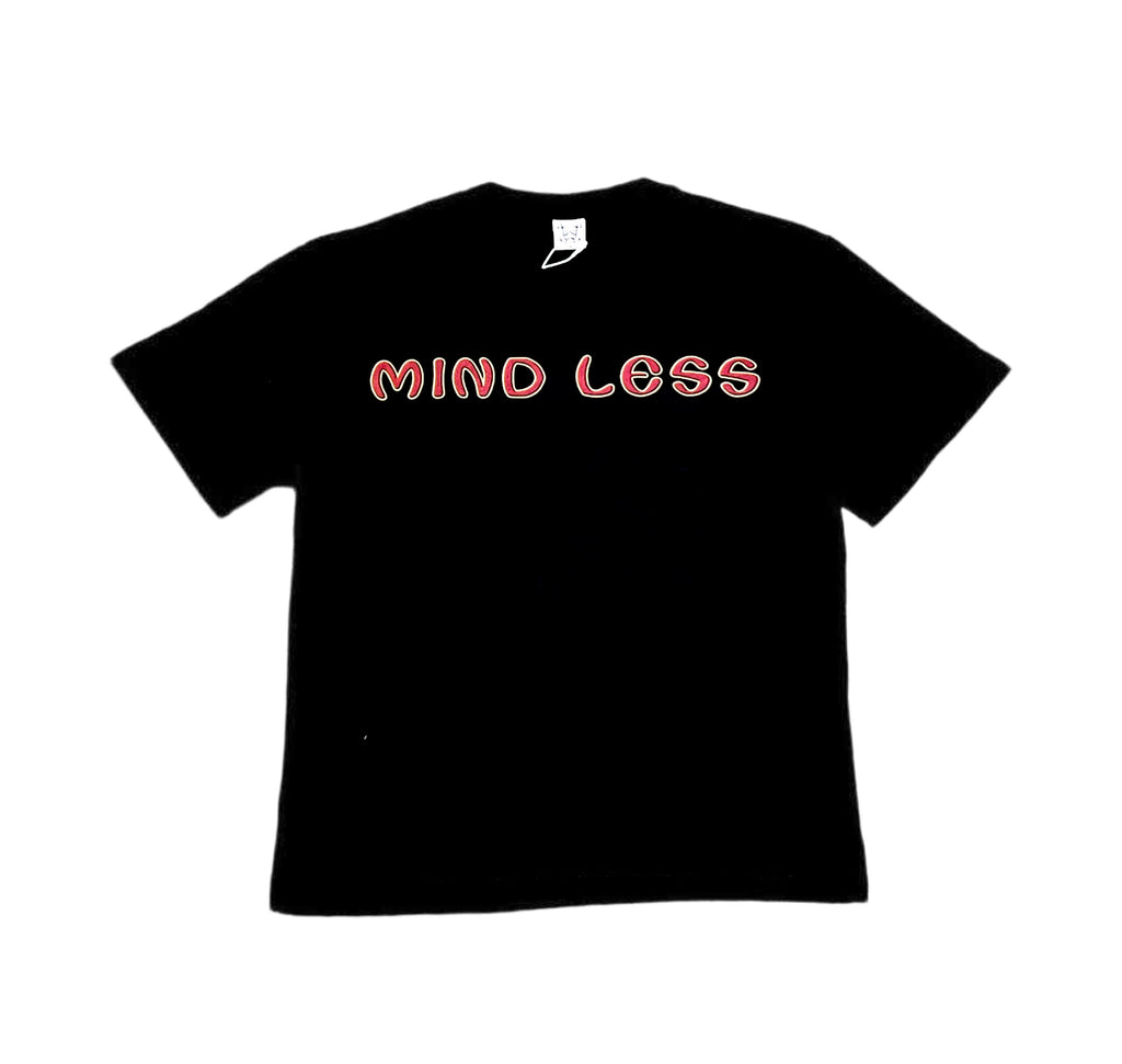 MINDLESS RED ROBOT LOGO TEE BLACK