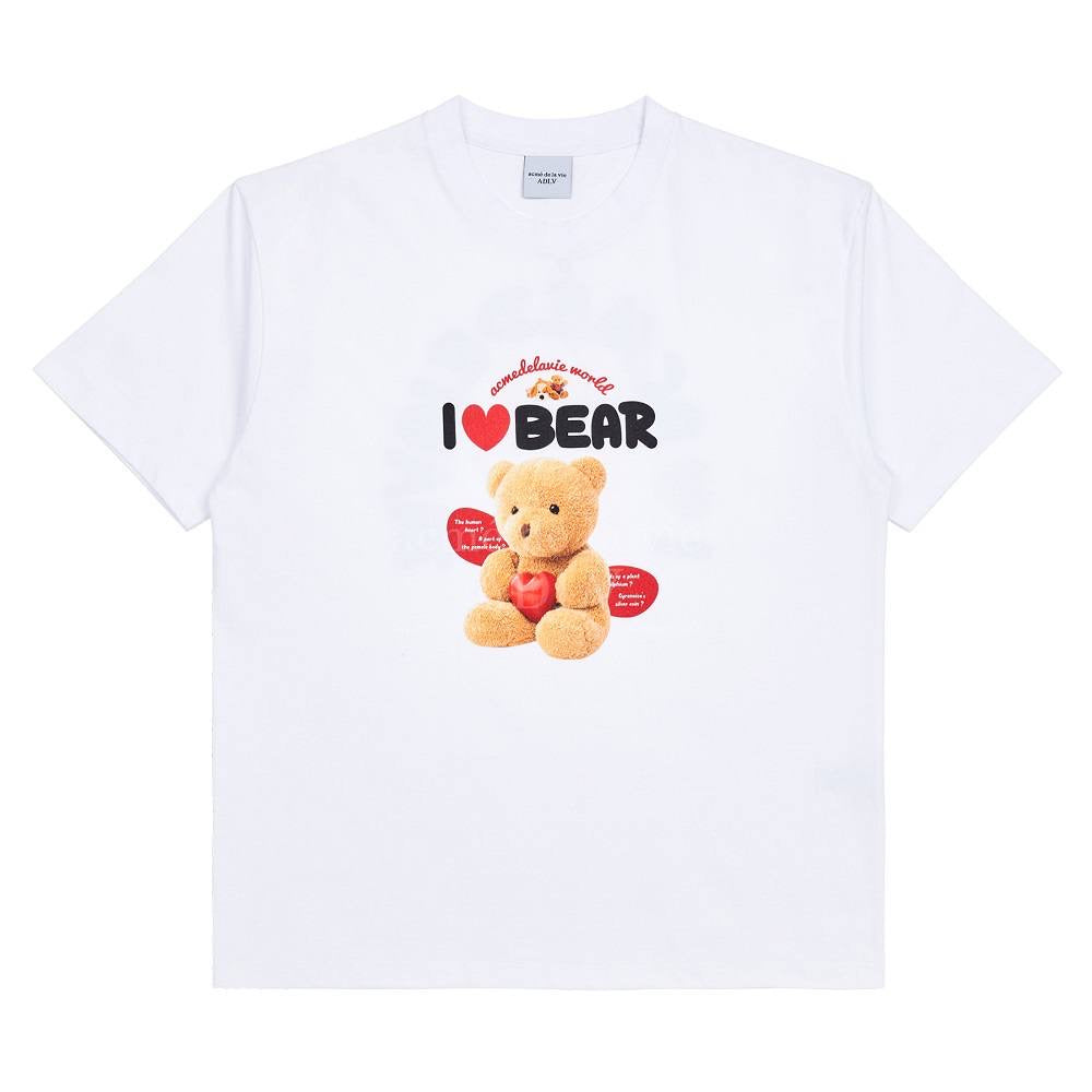 ADLV LOVE BEAR WHITE TEE