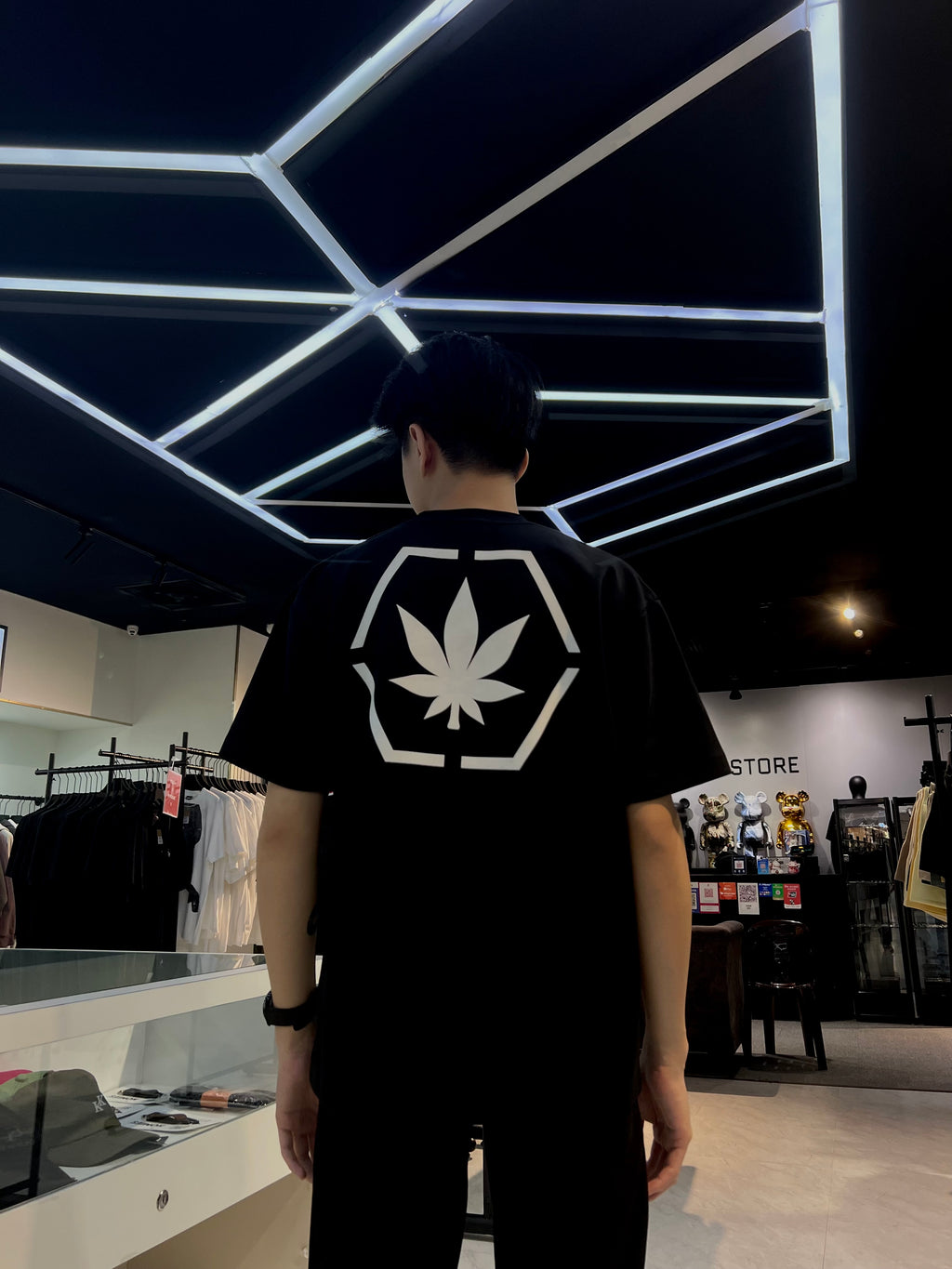 Stoned & Co. Genetic Hexagon Tee Black