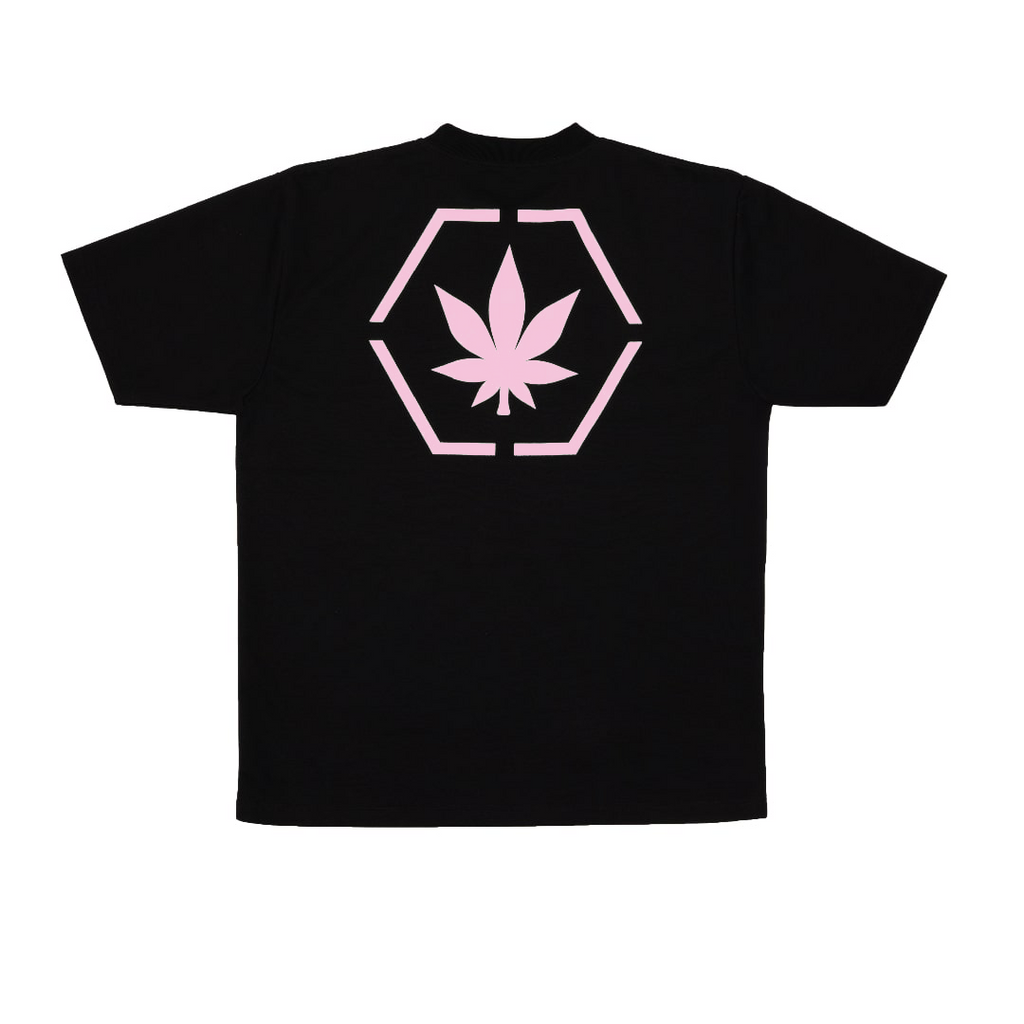 Stoned & Co. Genetic Hexagon Tee Black Pink