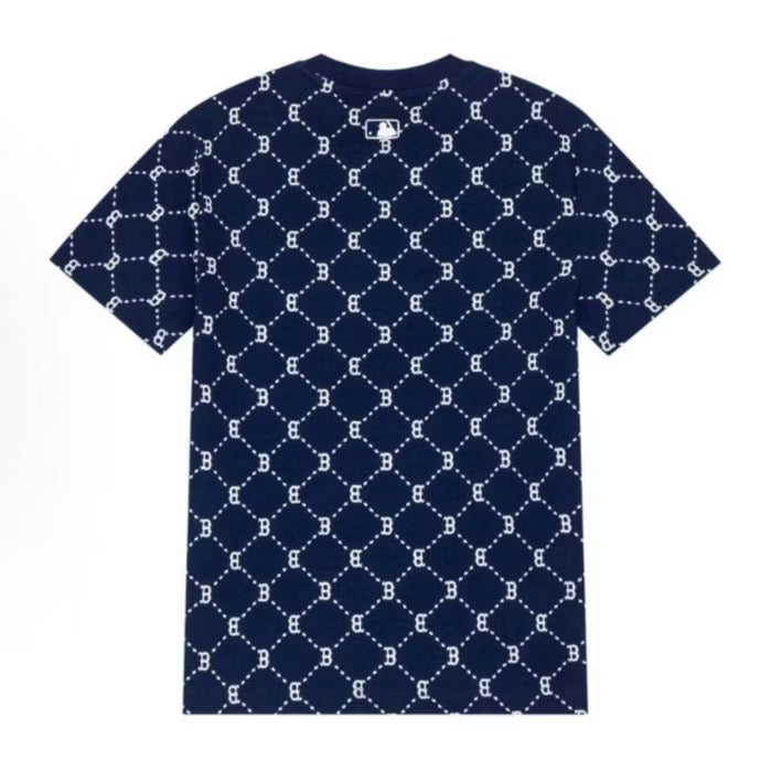 MLB FULL NAVY MONOGRAM BOSTON TEE