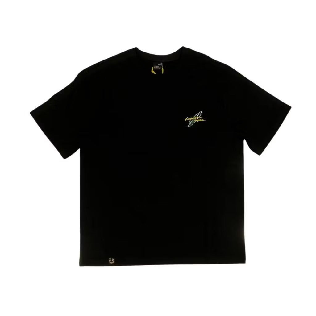 RICKYISCLOWN GREEN CAMO BLACK TEE