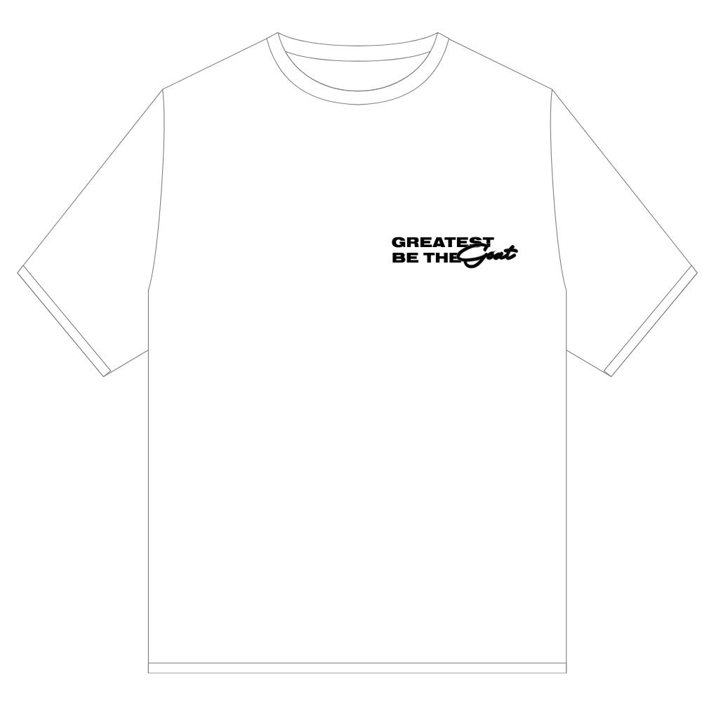 GOAT BE THE GOAT TEE SHIRT WHITE