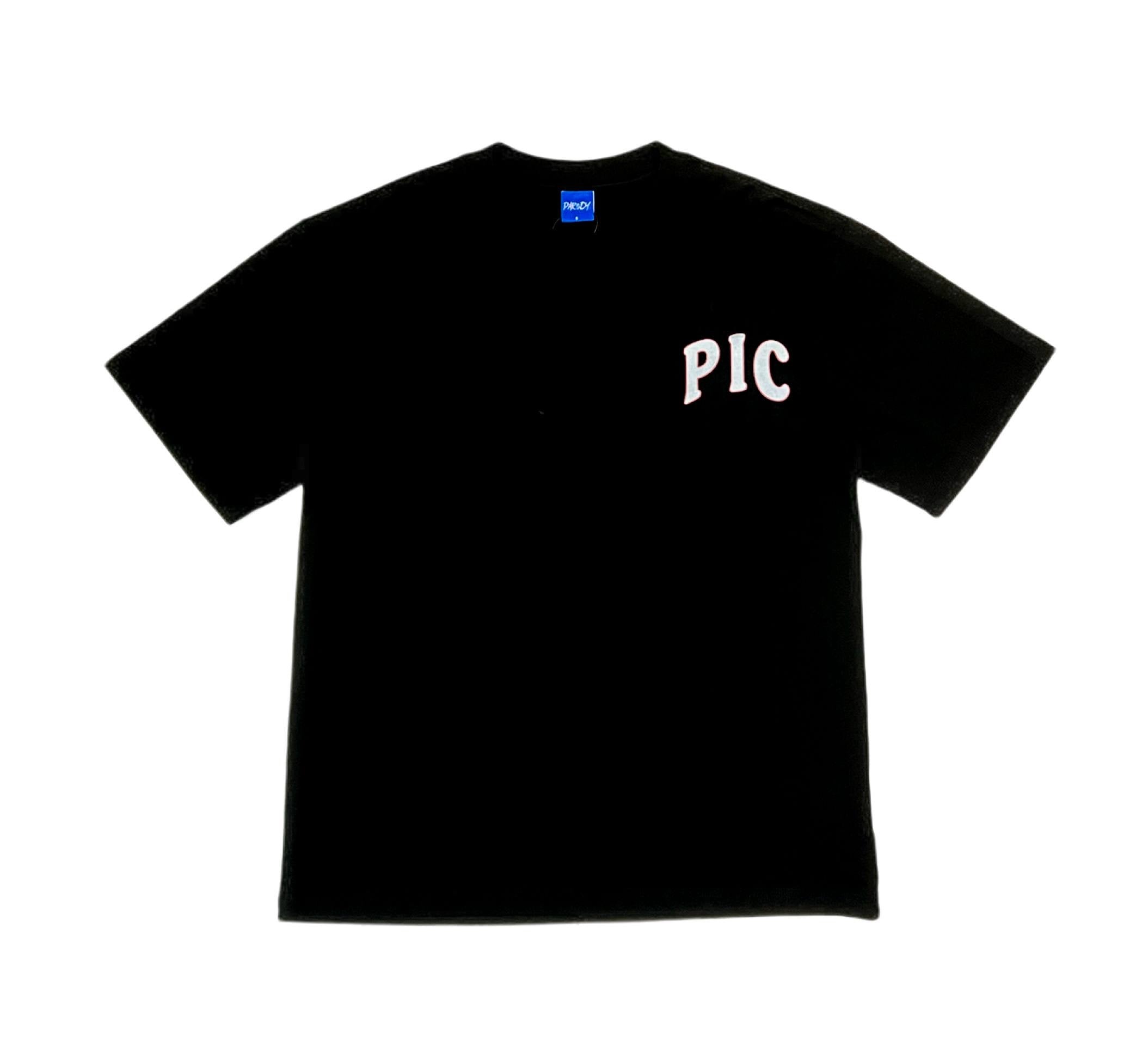 PARODY SMILEY FACE DESIGN 026 BLACK T SHIRT