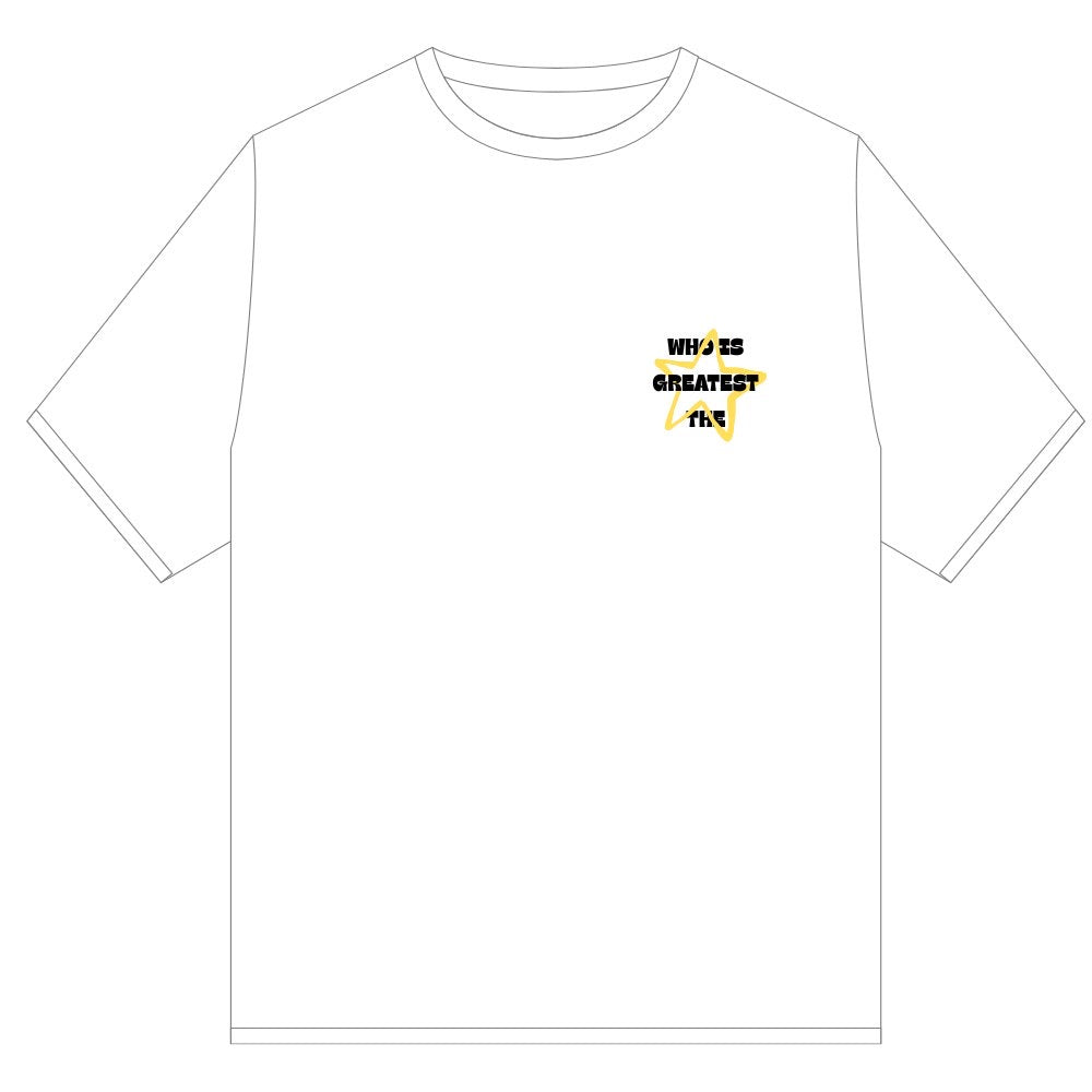 GOAT YELLOW STAR TEE SHIRT WHITE