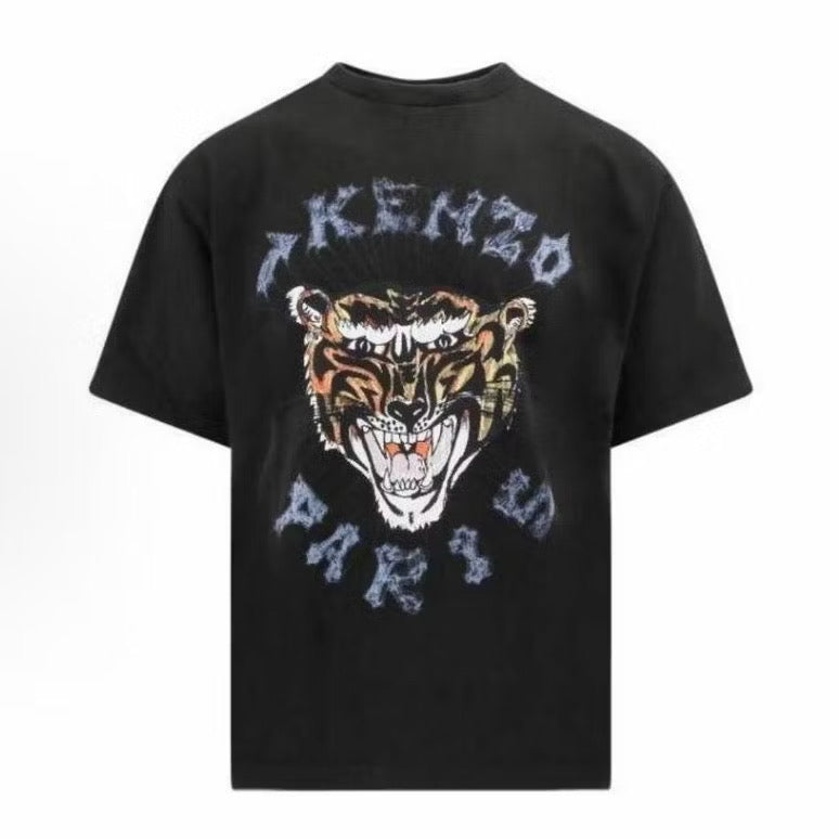 KENZO SS22 HANDRAWN BLACK T SHIRT (OS) OVERSIZED