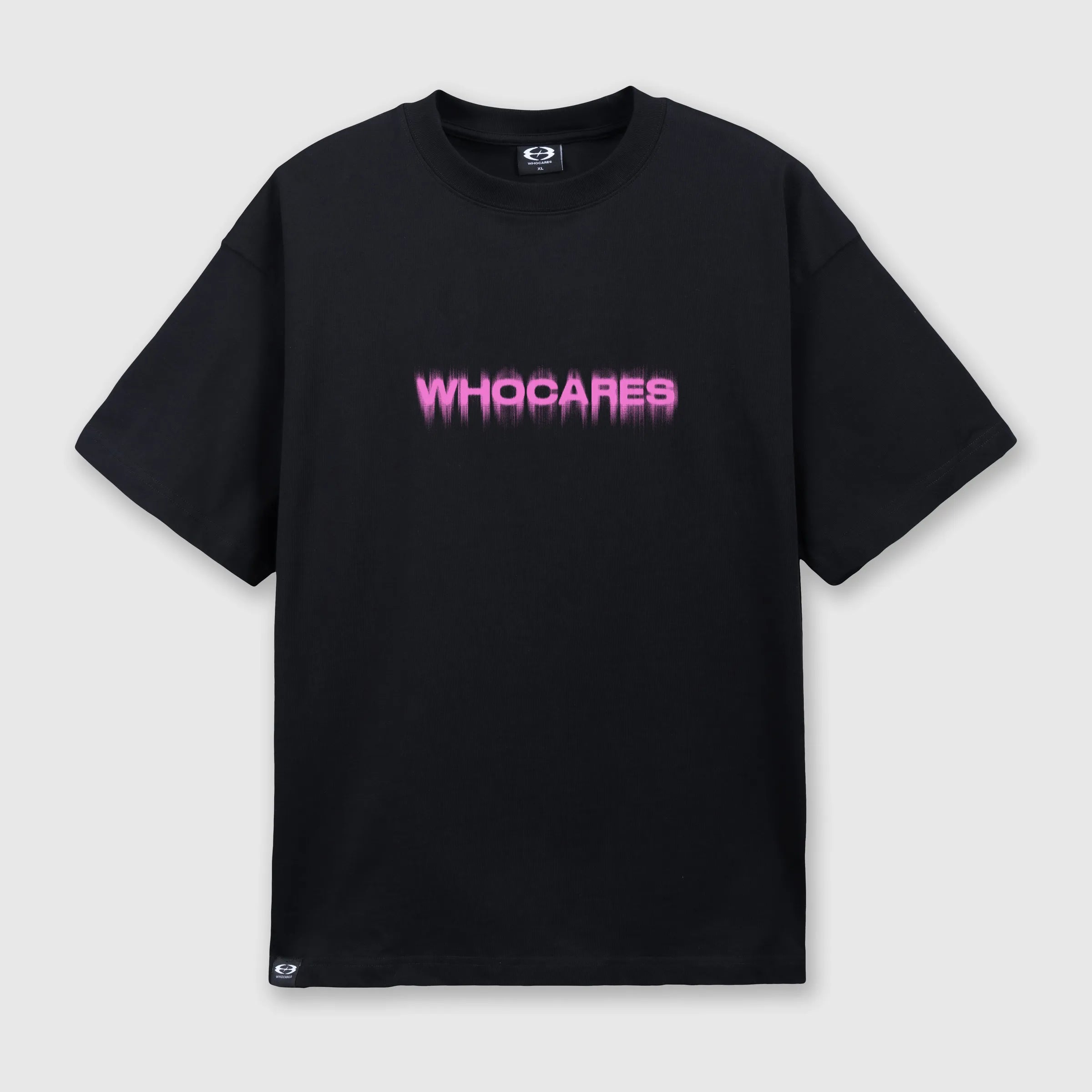 WHOCARES STATIC MOTION  TEE BLACK/PINK