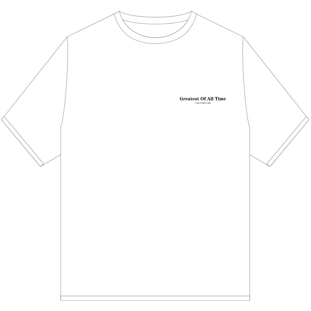 GOAT MEANS YOUNG BASIC T SHIRT WHITE