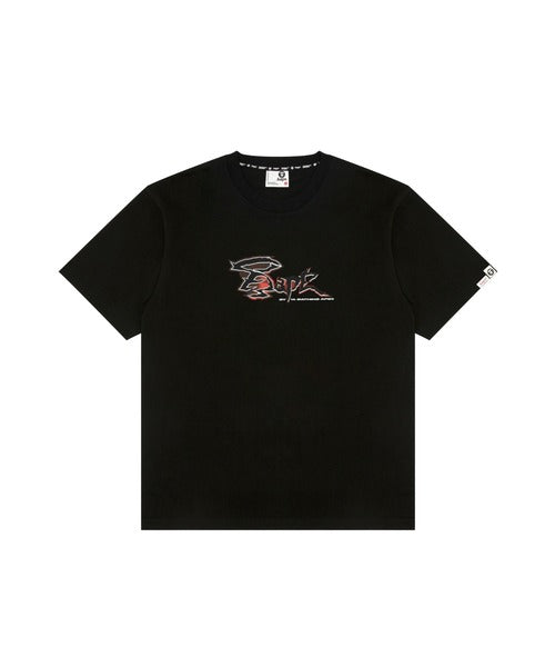 BAPE AAPE GRAPHIC TEE BLACK