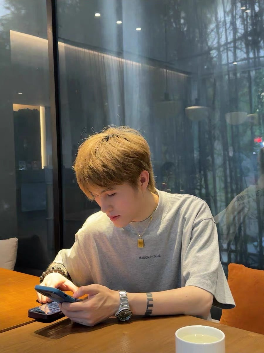 MASONPRINCE SPOKESMAN REFLECTIVE GREY TEE